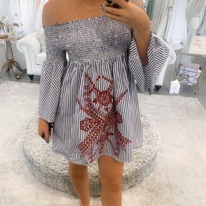 Off the shoulder dress
